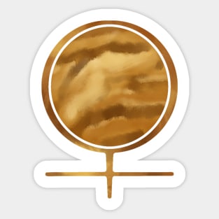 Venus Astronomical Symbol Sticker